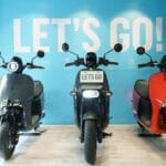 Electric scooters inside a showroom in Kathmandu Nepal for 2082 083 tax guide